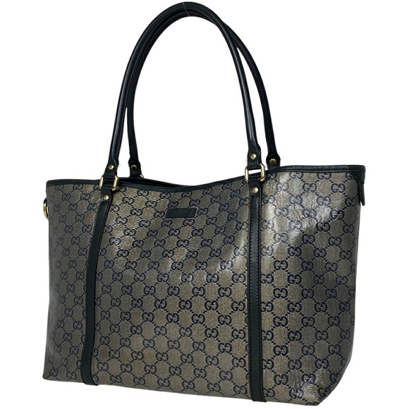 Gucci GG Crystal Shoulder Bag Lam Canvas Black - Picture 1 of 6